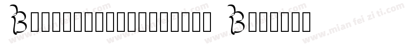 BodoniSvTshwoITCTT B字体转换